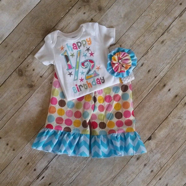 Half Birthday Outfit, 6 month birthday outfit