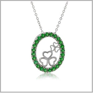 Erin Go Bragh Shamrock Pendant - 062051