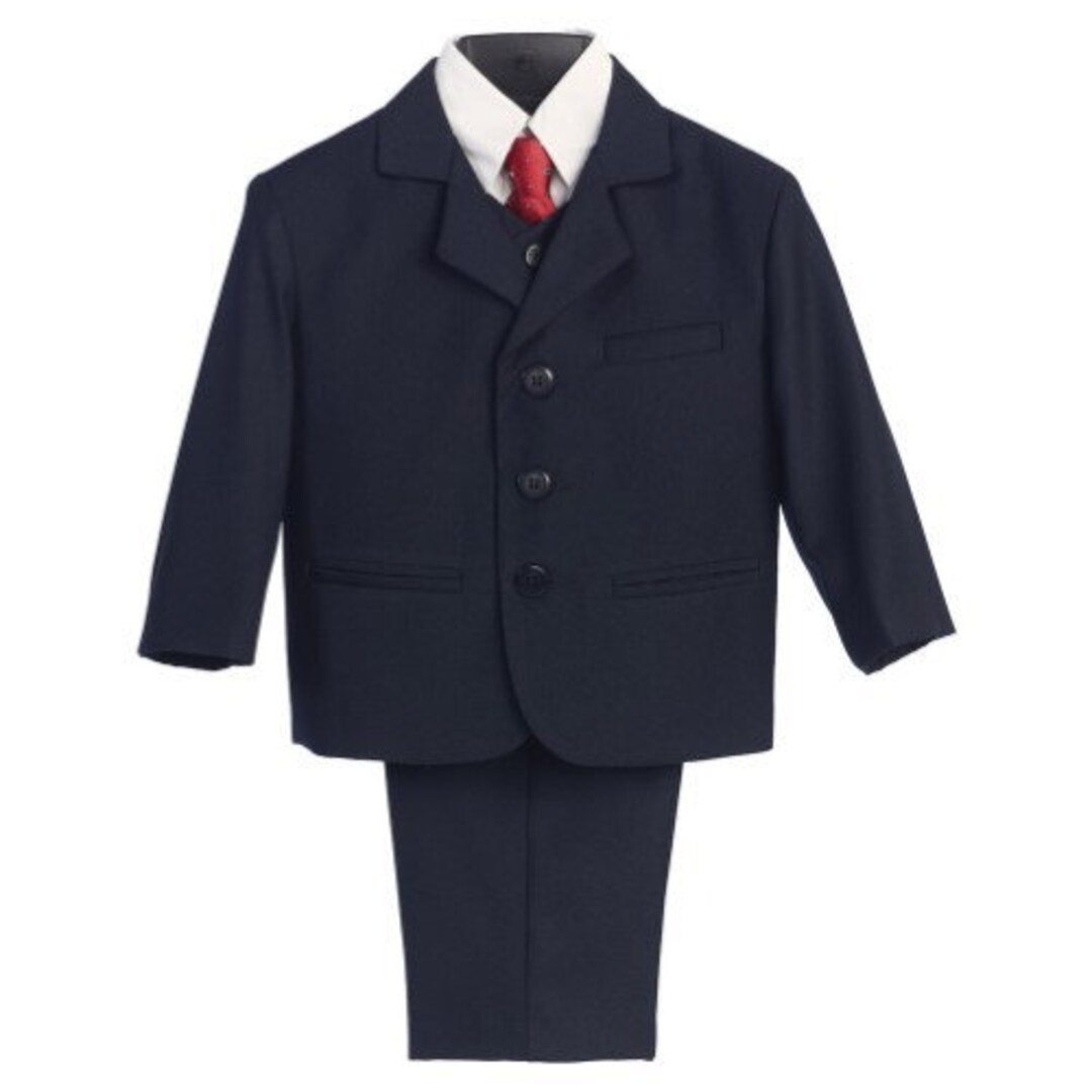 Boys 5pc Navy Blue Suit Boys First Communion Suit Boys Suit NEW Never