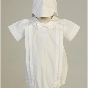 Celtic Cross Cotton Baptism Romper Boys Celtic Cross Baptism Romper - Celtic Cross Christening Romper - Boys Baptism Christening Outfit NEW