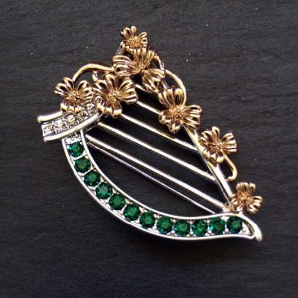 Irish Harp Brooch