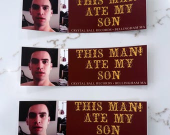 shirtless jam this man ate my son sticker