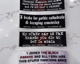 emo inspired bumper stickers