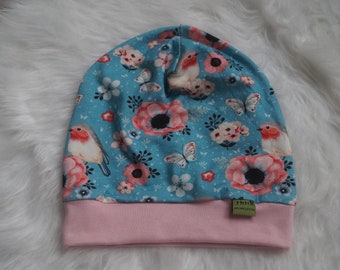 Beanie hat bird/flowers different sizes!