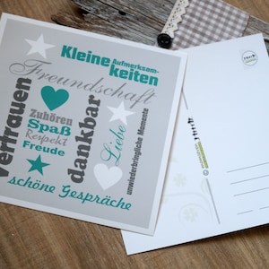 Postkarte Freundschaftskarte Karte Freundschaft
