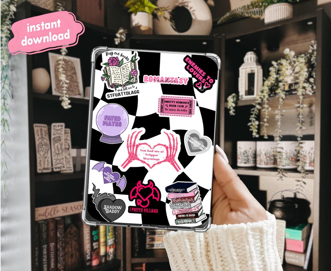 Romantasy Shadow Daddy Mixed | Dark Romance Kindle Insert for Clear ...