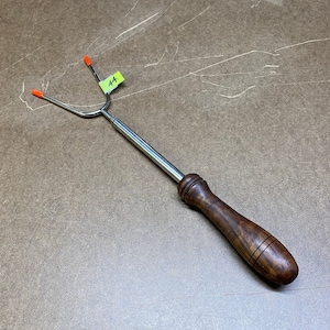 Turned Wood Handled Telescoping Roasting Fork Gen. 2 #44