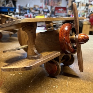 Toy wood airplane - Darkstar edition