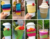 Drinks of Disney Inspired cup cozies - dole whip, mint julep, night blossom, funwheel cocktail