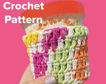 CROCHET PATTERN: Ice Cream Pint Cozy