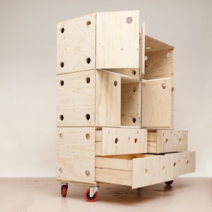 STORAGE SYSTEM handcrafted plywood boxes
