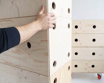 STORAGE SYSTEM handcrafted plywood boxes