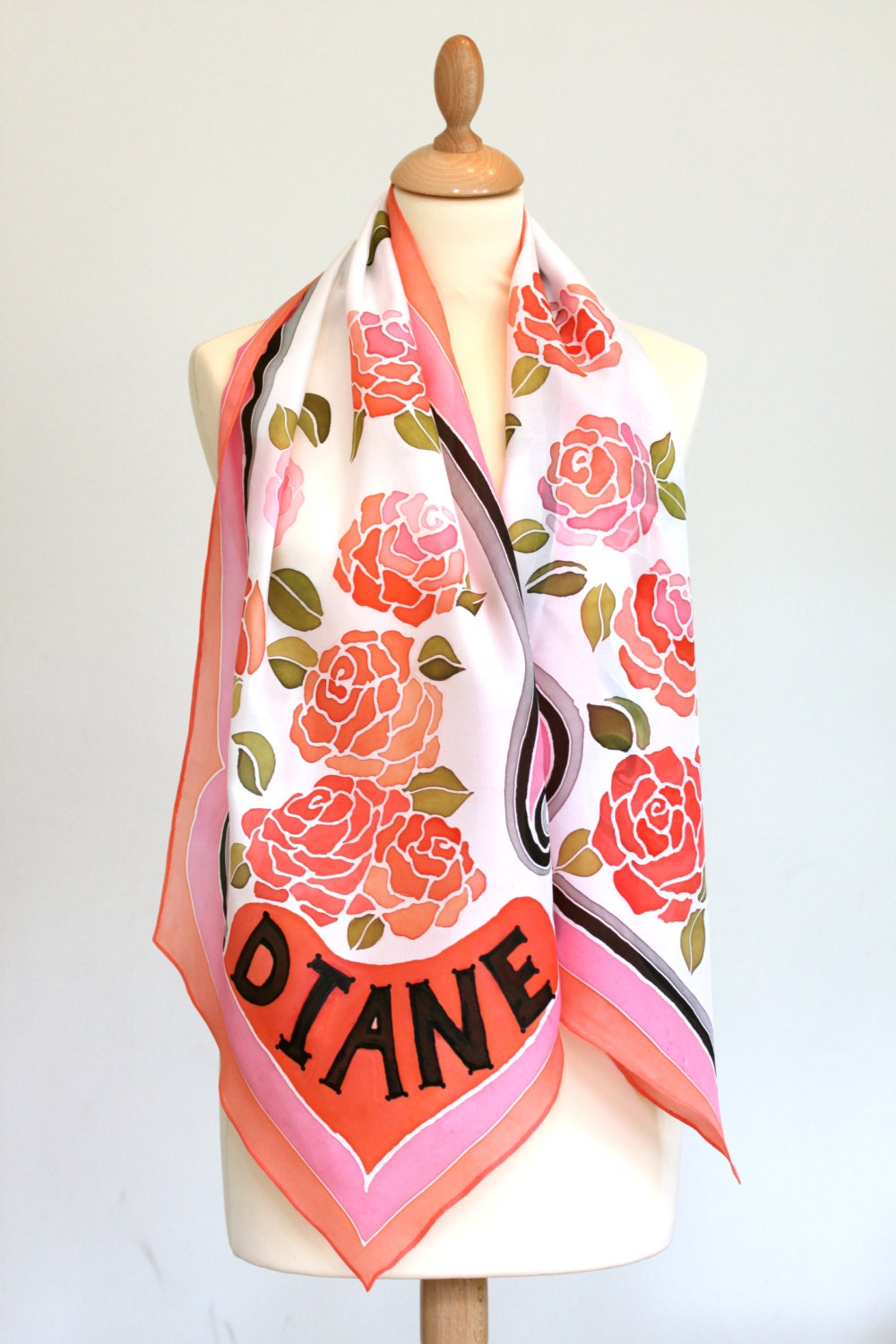 Personalized Scarf NAME Etsy