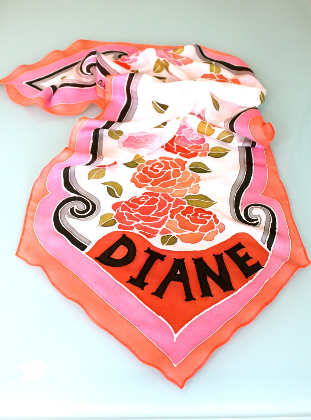 Personalized Scarf NAME Etsy