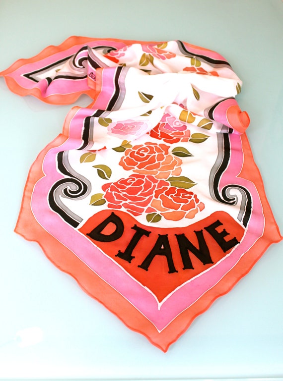 Personalized Scarf NAME Etsy