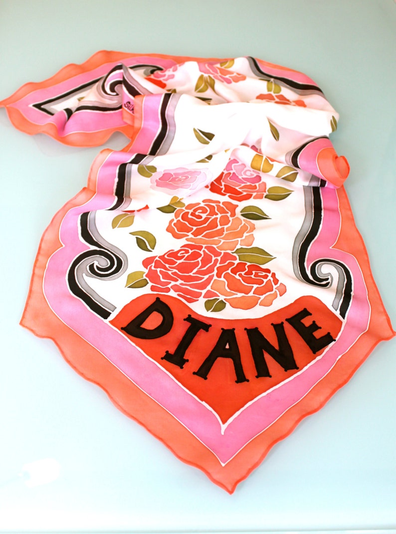 Personalized Scarf NAME Etsy