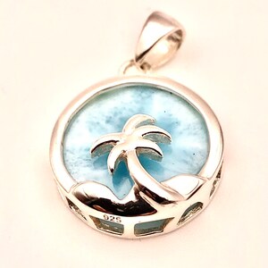 Pingente de Palmeira Larimar Stone