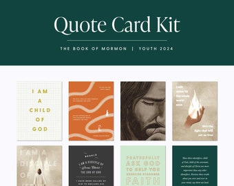 Thème jeunesse 2024 – Kit de cartes de citation – Je suis un disciple de Jésus-Christ