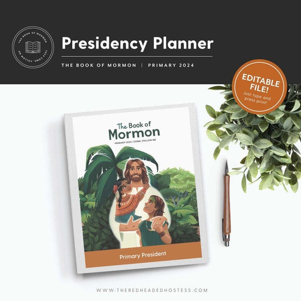 2024 Primary – Book of Mormon – Primary Presidency Planner