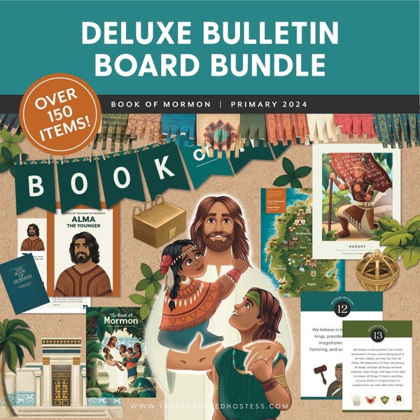 2024 Primär – Buch Mormon – Deluxe Bulletin Board Bundle