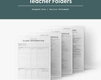 2026 Primary-Old Testament-Teacher Folders