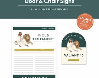 2026 Primary-Old Testament-Door and Chair Signs