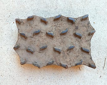 Abstract Antique Vintage Large Wood Fabric Clay Texture Stamp Hand Carved Old Indian Print Block VBX5