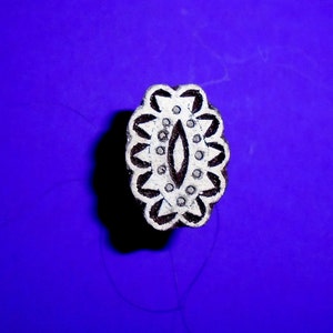 Small Hand Carved Clay Fabric Textile Indian Print Block Wood Stamp -- SM25