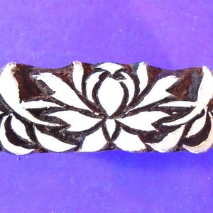 Classic Border Wood Flower Pottery Textile Stamp Hand Carved Indian Print Block