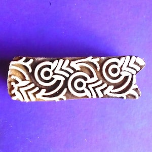 Border Wood Abstract Textile Clay Fabric Pottery Stamp Hand Carved Indian Print Block
