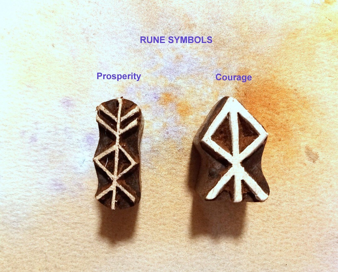 Viking Rune Symbol Hand Carved Stamp for Pottery Clay Textile Fabric ...