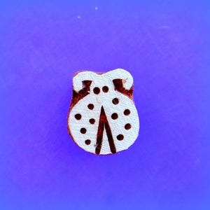 Coccinella intagliata a mano in ceramica timbro in legno insetto blocco stampa indiana