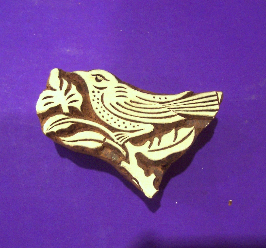 Hand-Carved Sheesham Wood Sparrow Eyeglass Holder