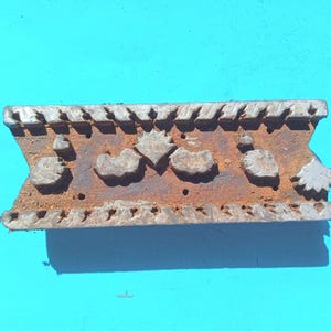 Abstract Floral Leaf Antique Vintage Large Wood Textile Clay Stamp Hand Carved Old Indian Print Block VBX1