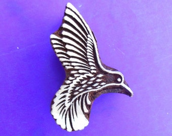 Kolibri Keramik Stempel Hand geschnitzten Stoff Textil Kolibri Keramik Druckblock