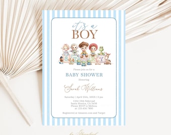 Toy Story Baby Shower Invitation: Editable Boy Shower Template (Digital Printable Invite)