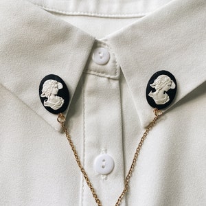 Cameo Collar Pin