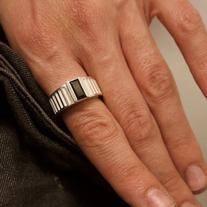 Double Solid Sterling Silver Ring/ Bold Chunky Ring Double Solid Sterling Silver Ring/ Bold Chunky Ring