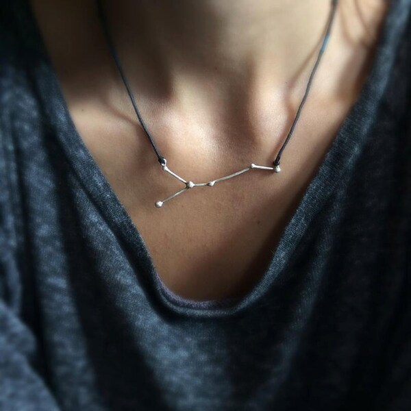 sterling silver constellation necklace