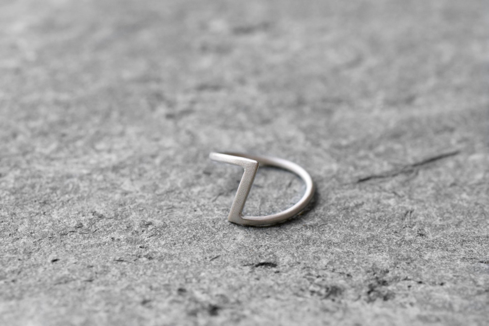 Zigzag Ring/ Z Ring/ Sterling Silver Z Ring/ Minimalist Zigzag Etsy
