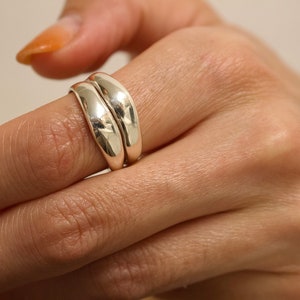 Bold Irregular Silver Ring/ Sterling Silver Chunky Ring