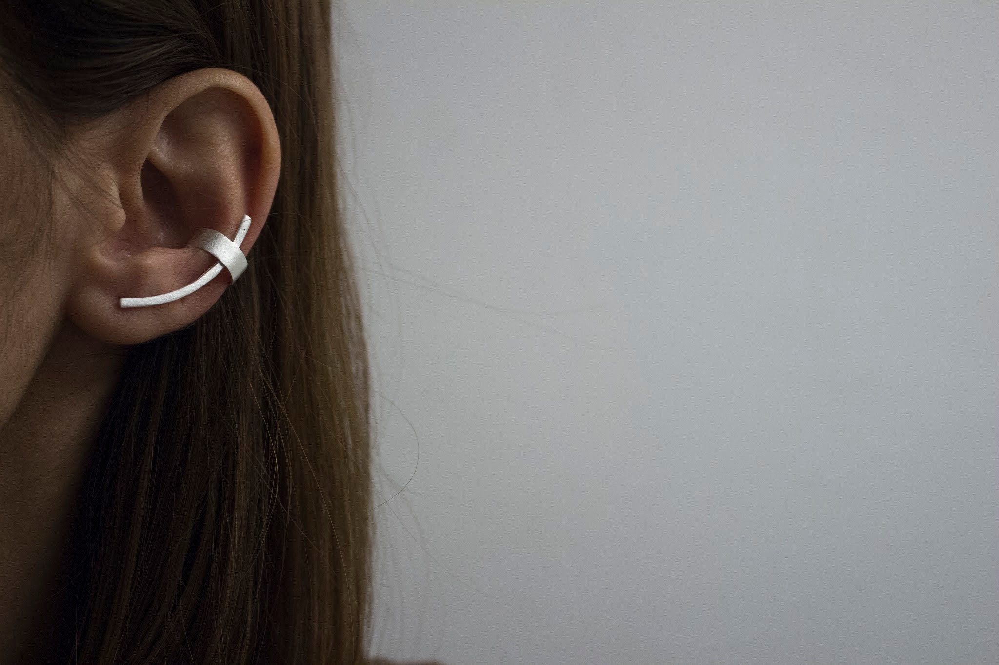 Ear crawler/ Minimalist earring/ Modern earring/ Contemporary earring…
