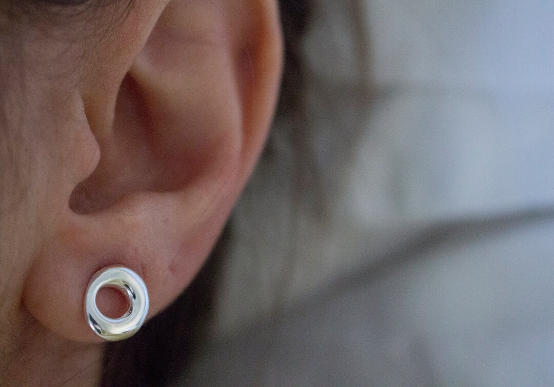 Circle Earring Stack - Silver