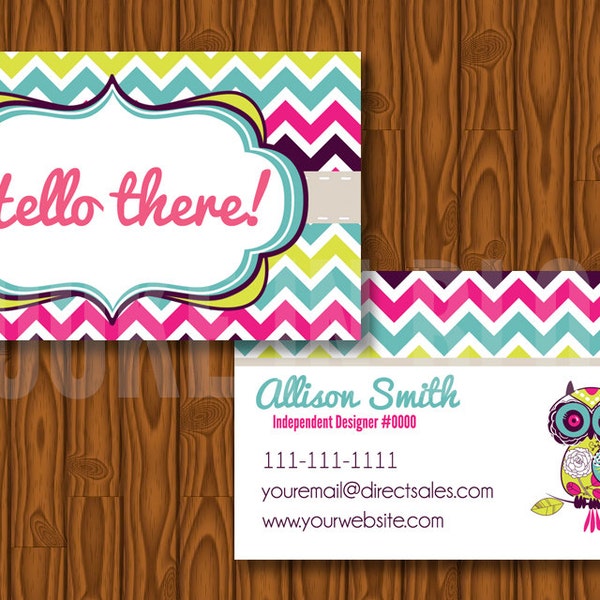 Custom Owl Business Card {PRINTABLE} by BIBD