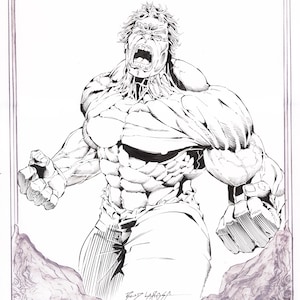 The Incredible Hulk! 11&quot;X17&quot; limited edition Autographed print.