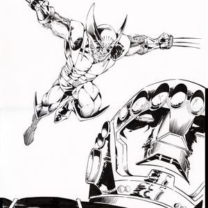 Wolverine Hunting Sentinels 11X17 limited edition autographed print