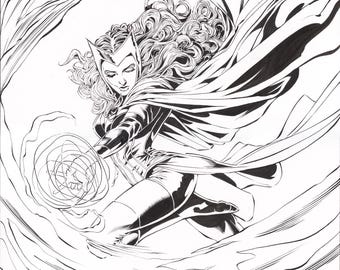 The Scarlett Witch! 11"X17" limited edition Autographed print.