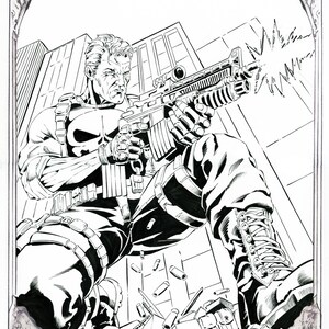 The Punisher 11&quot;X17&quot; limited edition autographed print.