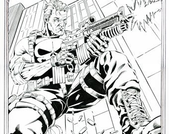 The Punisher 11"X17" limited edition autographed print.