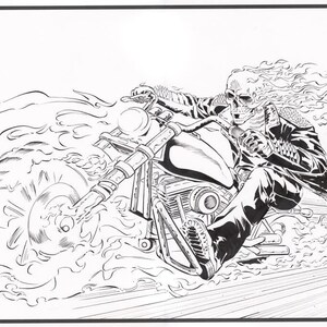 Ghost Rider 11&quot;X17&quot; limited edition autographed print.